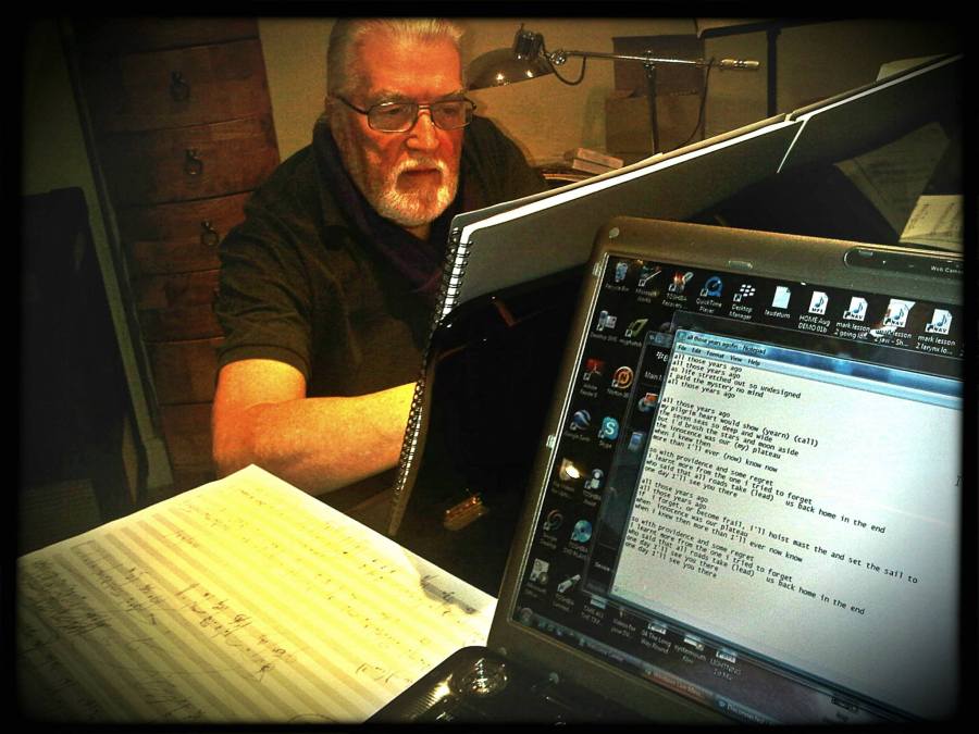 Jon Lord in writing session with Steve Balsamo, February 2010