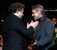 Paul Mann and Jeremy Irons at the end of Afterwards. Photo: Moth Clark