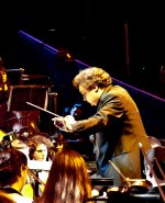 Paul Mann with Orion Orchestra opening the concert to celebrate Jon Lord. Photo: Nigel Hopkins