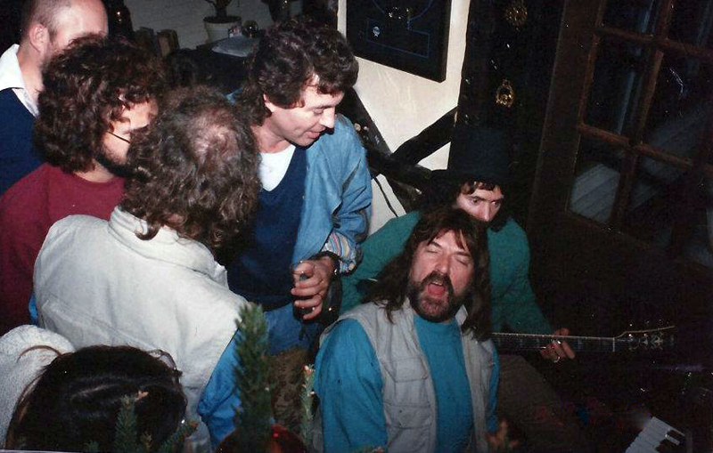 Happy times with Ian Paice, Roger Glover, Ian Gillan, Jon Lord, Ritchie Blackmore. 1984. Photo: private